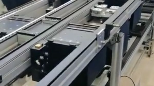 حزام ناقل لأرفف النقل المكوكية اللوجستية