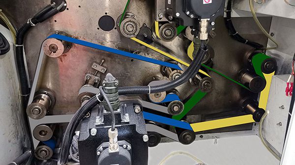 حزام ناقل مسطح قائم على لوح البولي أميد للإلكترونيات